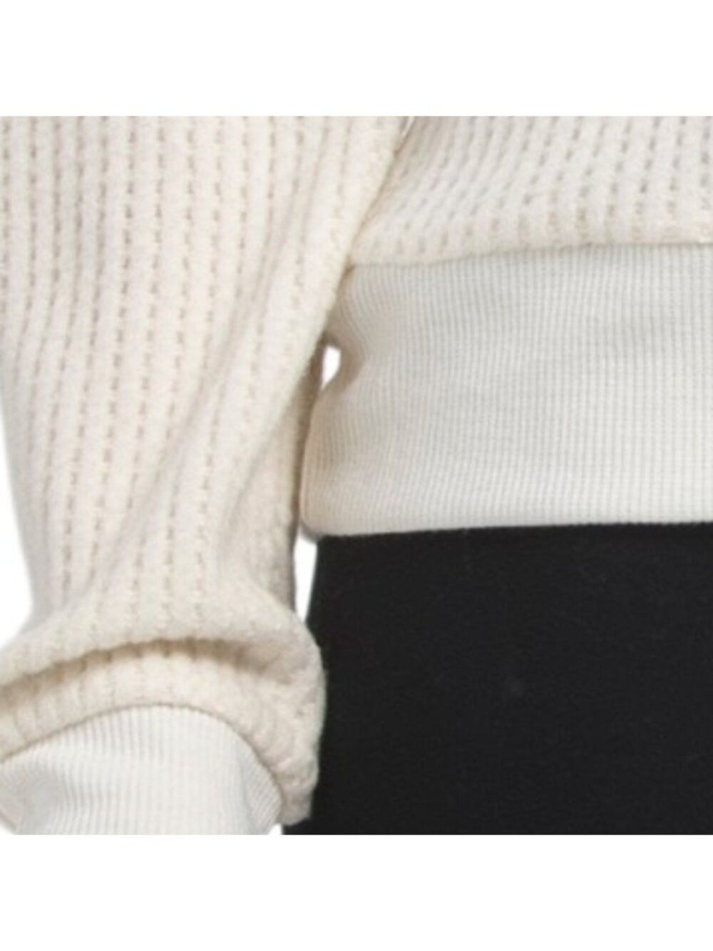 PJ SALVAGE Long Sleeve Henley Morning Waffle Top - Picture 4 of 4